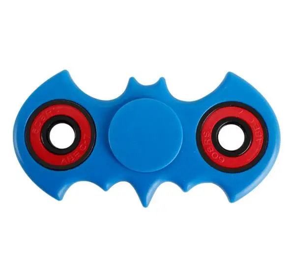 Зеленый Синий Желтый Белый Красный Черный Ручной счетчик стиль Bat spinner для Детей Взрослого Анти-Стресс Игрушки В акции YH795-2 - Цвет: blue