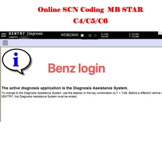 

One Time Server Log In Online Scn Coding For Diagnostic Tool Mb Star C4 Sd C5 Sd Connect Compact C6 For Mb Cars 100% Working