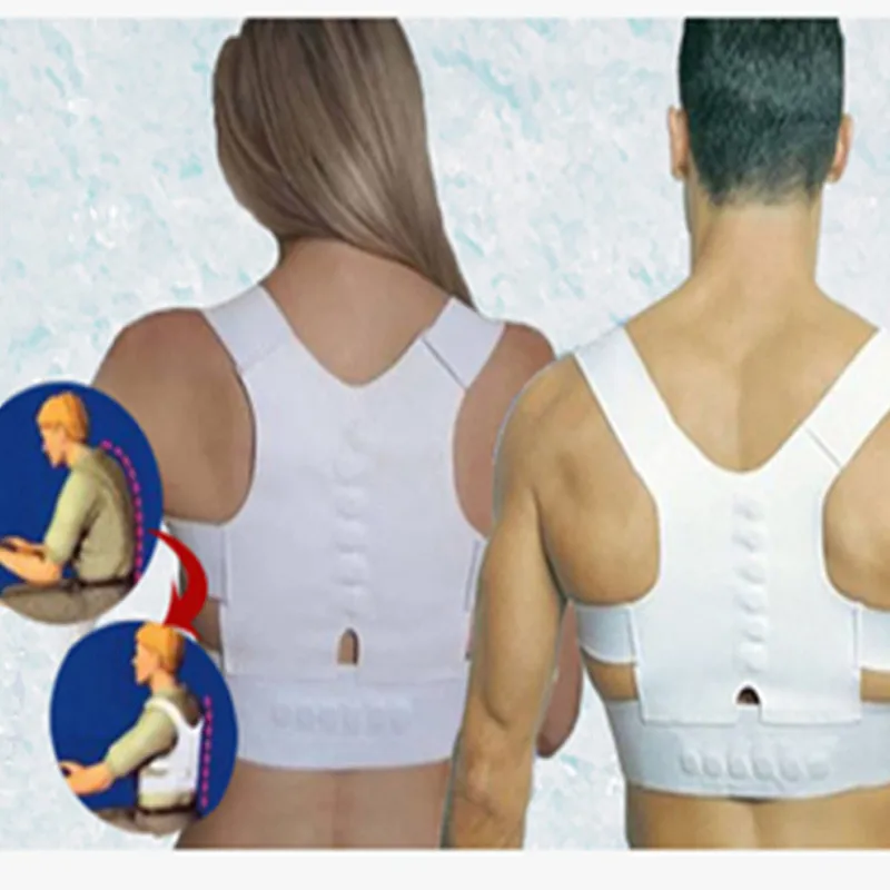 

CTDSGW000346 Unisex Adjustable Posture Corrector Belt Back Spine Support Brace Belt Shoulder Lumbar Correction Band