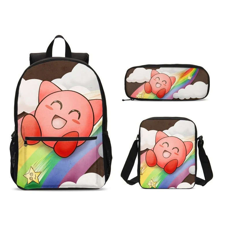 Школьные ранцы Kirby 3 шт./компл. школьные рюкзаки для девочек подростков портфели