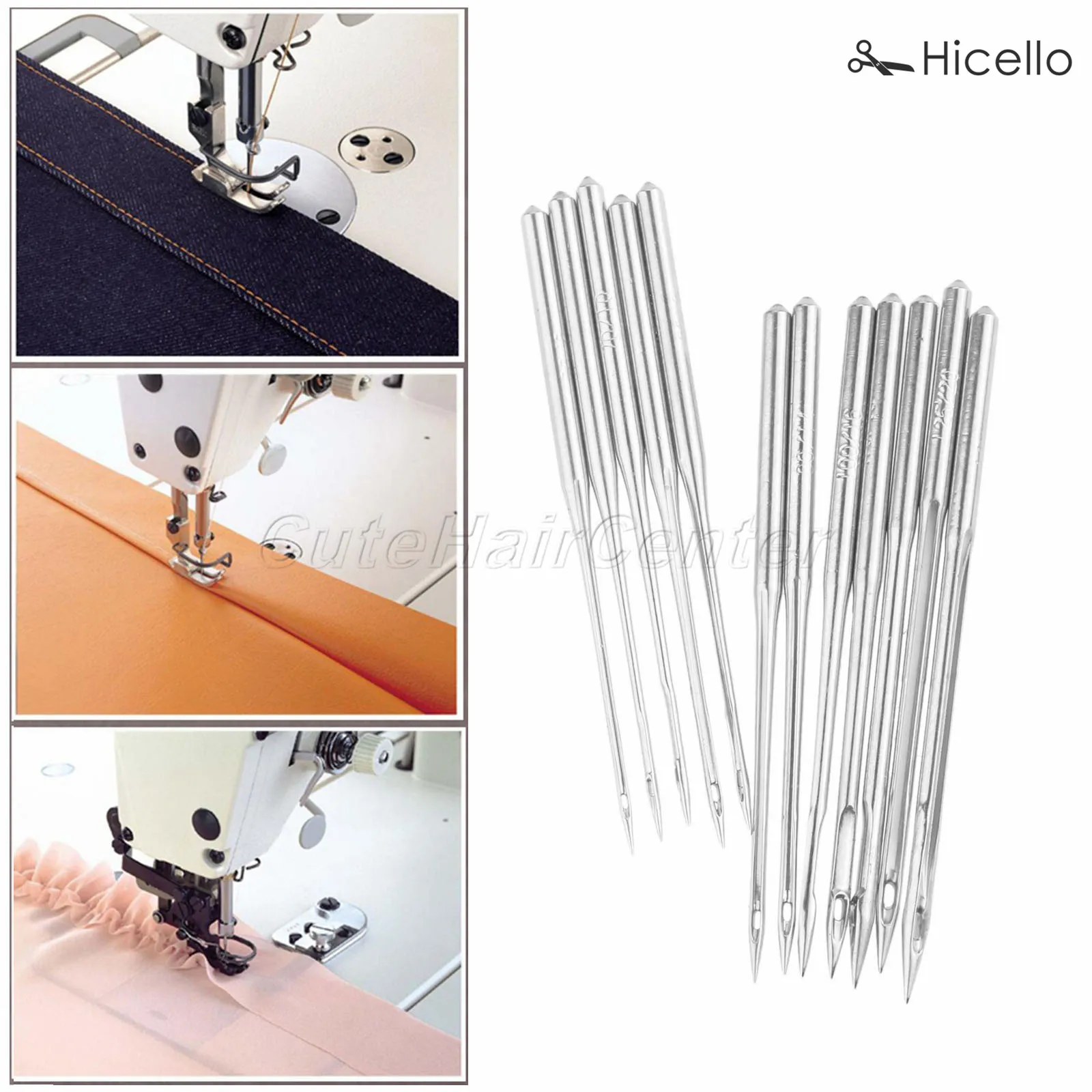 10PCS DB * 1 바느질 바늘 산업용 박음질 재봉틀 모든 크기 37mm DB x 1 바늘 맞춤 일반 Sewng 기계 Hicello
