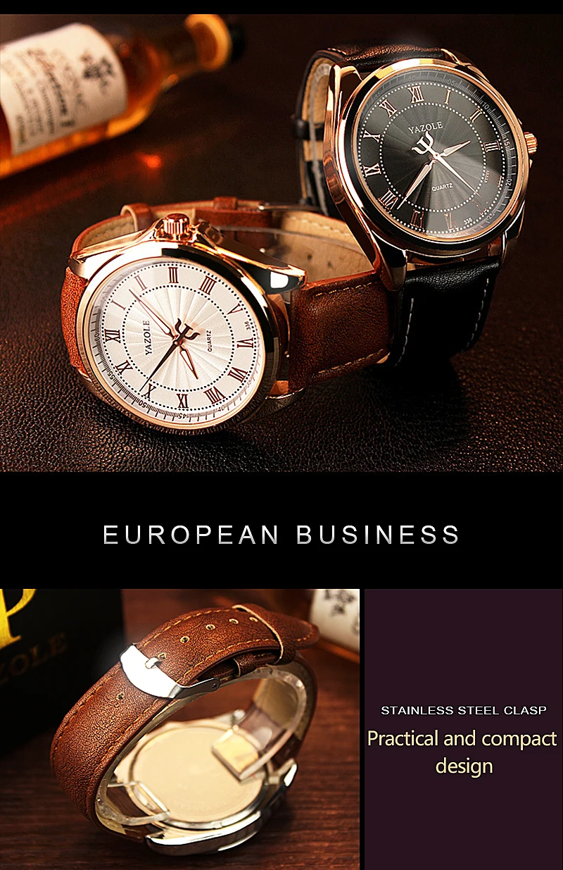 YAZOLE наручные часы для мужчин лучший бренд класса люкс известный мужской часы кварцевые часы наручные кварцевые часы Relogio Masculino YZL336
