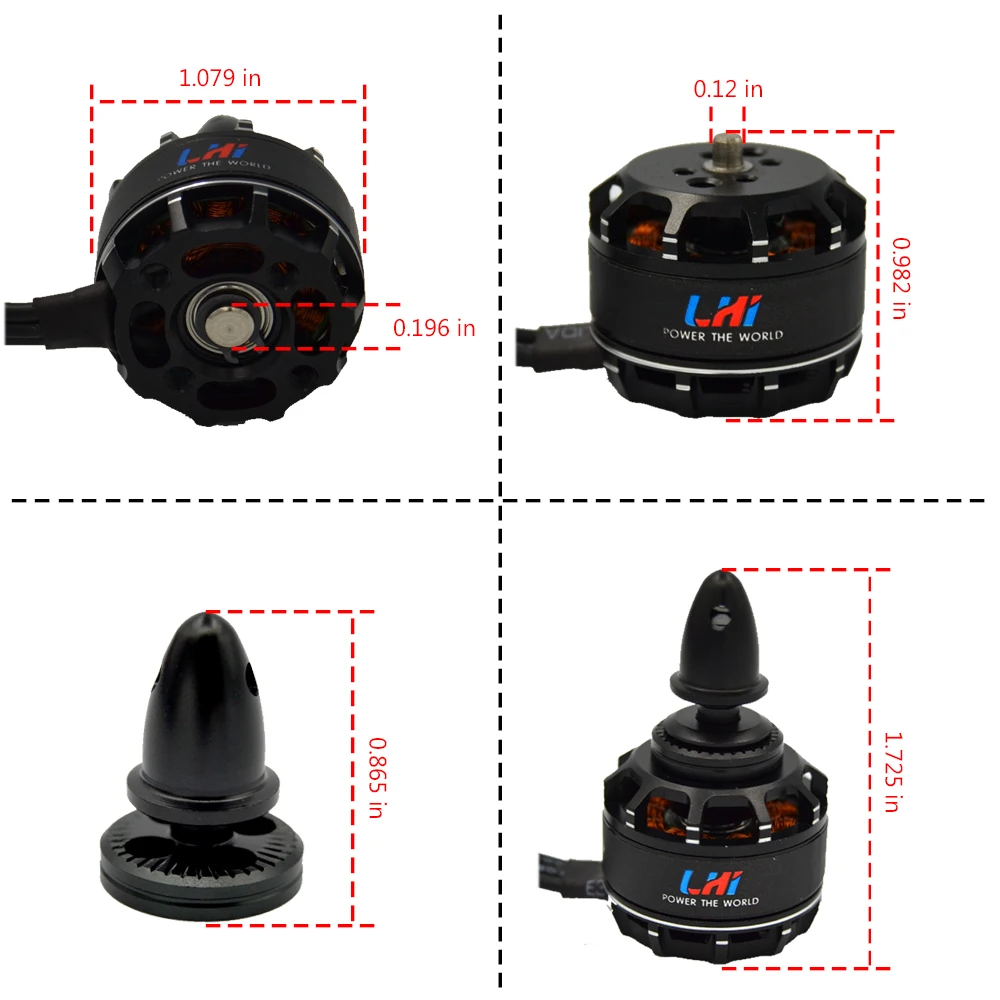 LHI RC Plane 4x Mt2206 2300KV бесщеточный двигатель (2 4 S) + Littlebee Esc 20a для Qav250 330 drone запчасти|esc