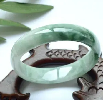 

Natural Burmese jade bracelet female models authentic expensive bracelets floating flowers full of green
