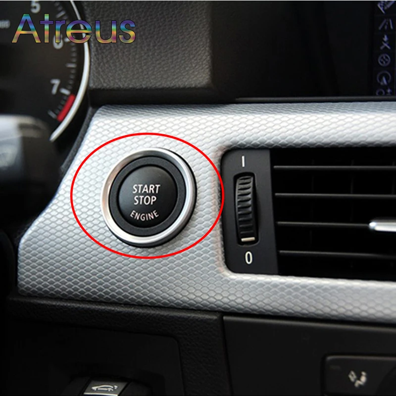 

Car Engine Start Stop Button Red Color Replace Upgrade Car-Styling For BMW 1 3 5 Series E81 E87 E90 E91 E92 E93 E60 Accessories