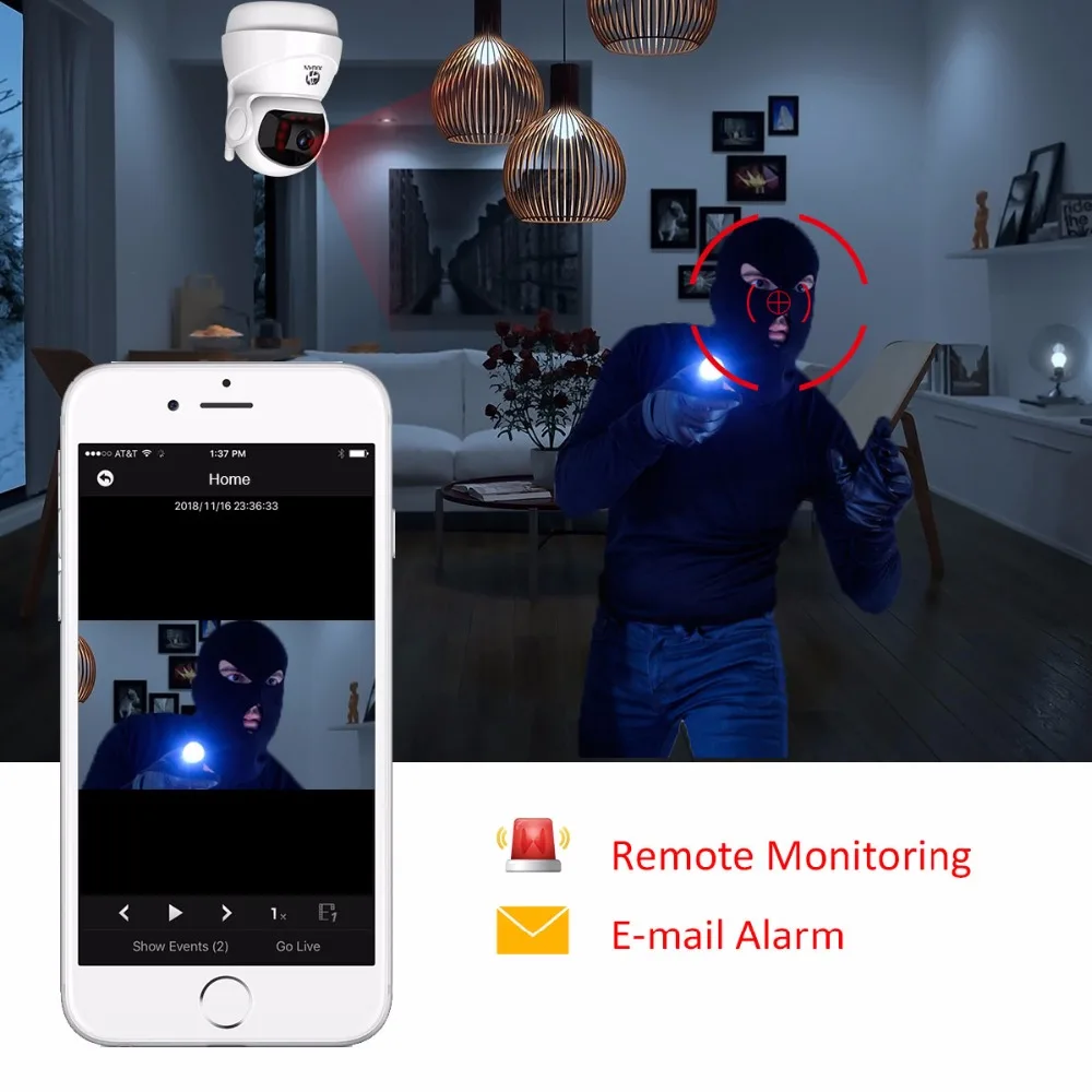  JOOAN Wireless IP Camera 1080P HD smart WiFi Home Security IRCut Vision Video Surveillance CCTV Pet - 32906940004