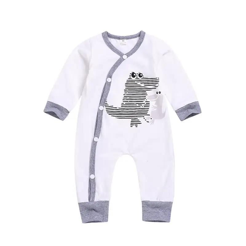 

New Newborn Baby Boy Girl Long Sleeve Autumn Cartoon Dinosaur Animal Romper Jumpsuit Playsuit Outfits Clothes