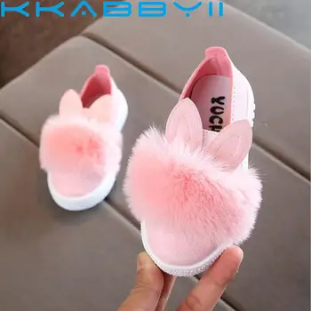 

Spring Children Sneaker Kids Shoes Fashion Girls Rabbit Ears Outdoor Casual Shoes Girl Princess Bow Tie Sport Shoe