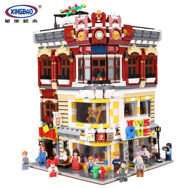 

XingBao 01006 Genuine Creative MOC City Series The Toys and Bookstore Set Children Building Blocks Bricks Toy Model Gifts
