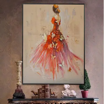 

Red dress girl Diy 5d full diamond painting mosaic Lady Daimond painting ocean scenic Diamond Embroidery for home decoration