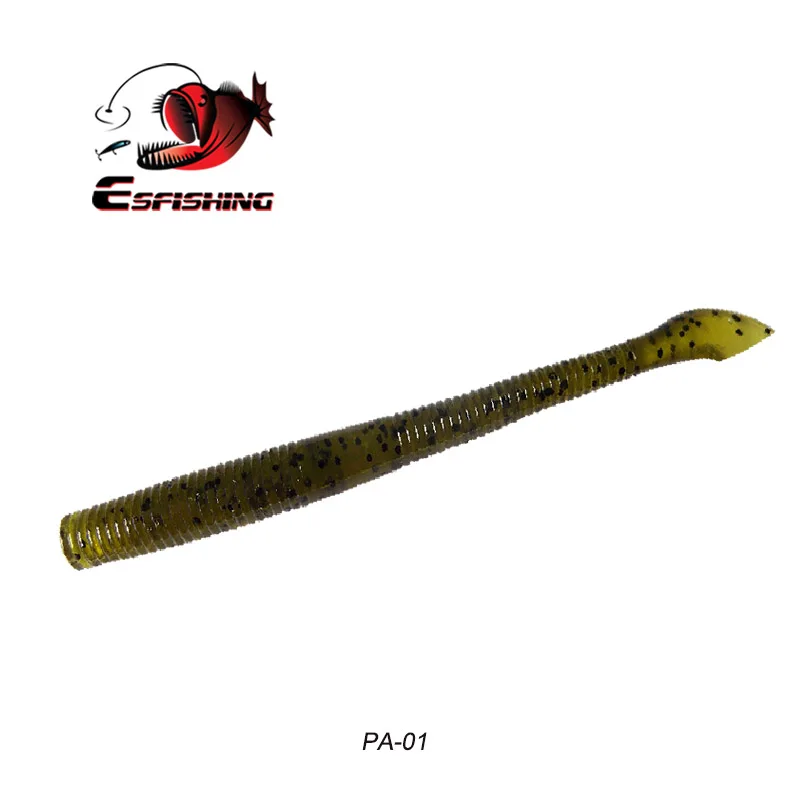 Esfishing черви 10 шт. 10 см/2,9 г Рыболовная Приманка Мягкая Cutty " Swimbait реалистичные Isca искусственный Карп запах кренкбейт снасти щука - Цвет: PA01