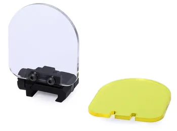 

Durable Hunting Foldable Protective Lens Cover Scope Sight Lens Protector Flexible Yellow White Shield Quickly Detach