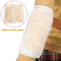 1 пара унисекс из искусственной шерсти наколенники зимние; теплые; термо до колен гетры Kneelet DSG-доставка