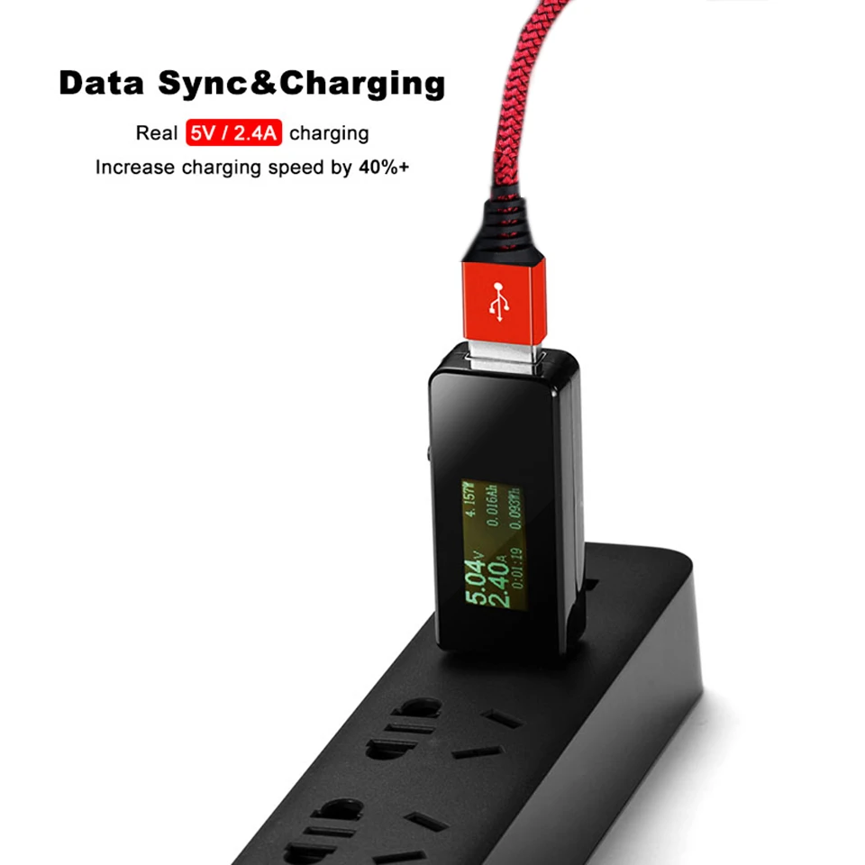 Светодиодный кабель usb type C с зарядным устройством, длинный короткий кабель для быстрой зарядки, кабель для синхронизации данных USBC для мобильного телефона samsung Xiaomi