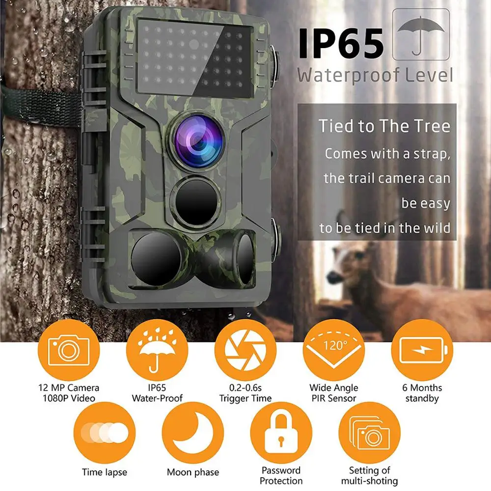 

Camera Trap Hunting Camera IP65 Waterproof Night Vision Wild Cameras Photo Trap 940nm Viewing Trail Camera 4g/3g/2g gsm mms