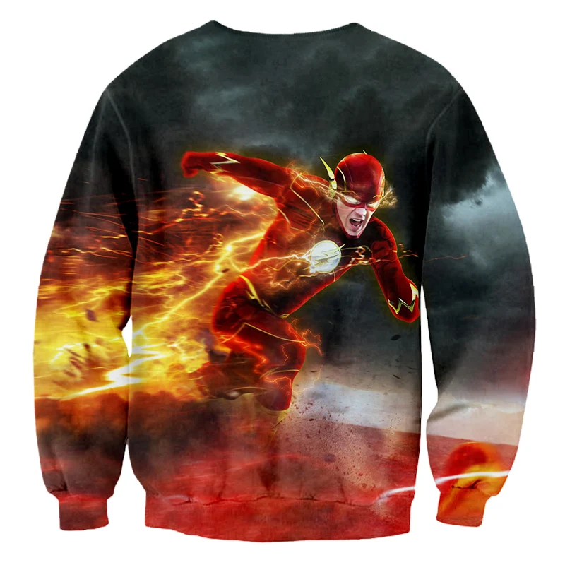 3D Printed Super Hero The Flash Sweatshirt Man/women Hip Hop Streetwear Coat Handsome Pullover Hoodie Men's Outwear Clothes 5XL