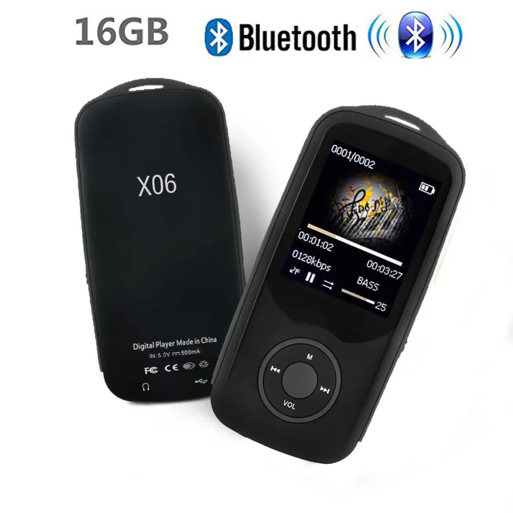 

Upgraded Version Bluetooth MP3 Music Player Hifi Lossless Sound with FM Radio (Easy to operate) Support up to 64GB Micro SD Card