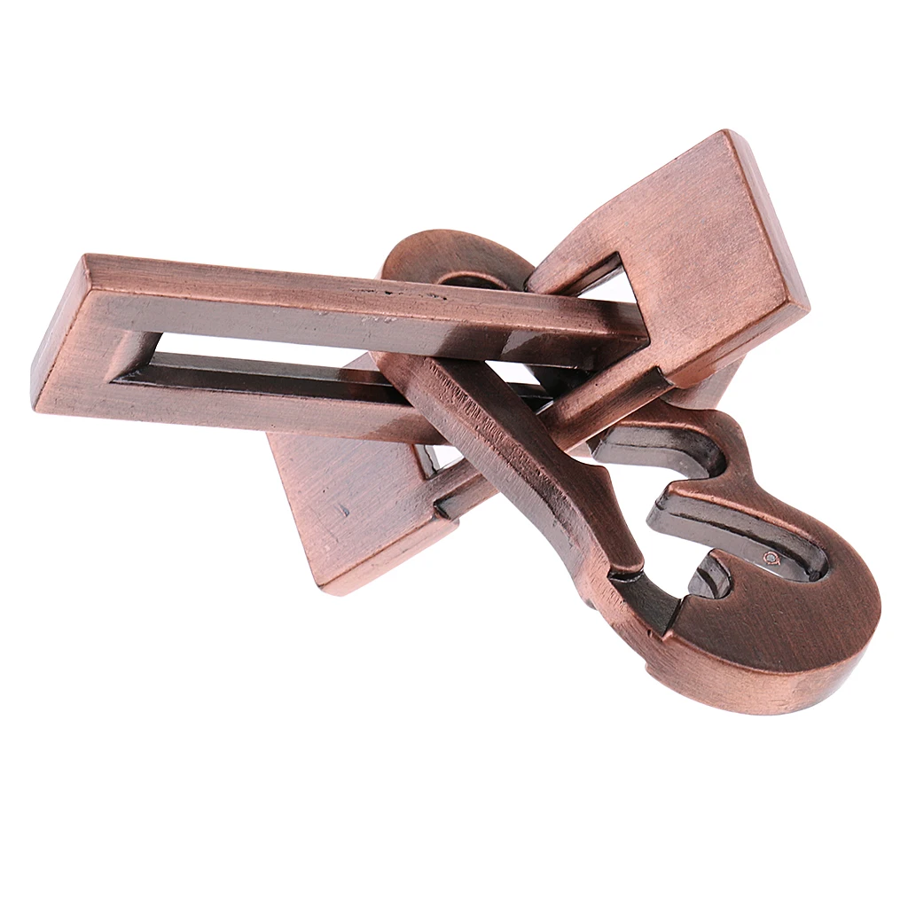 Zinc Alloy Classic Brain Teaser Keys Lock & Plane Puzzle Toy for Kids Adults