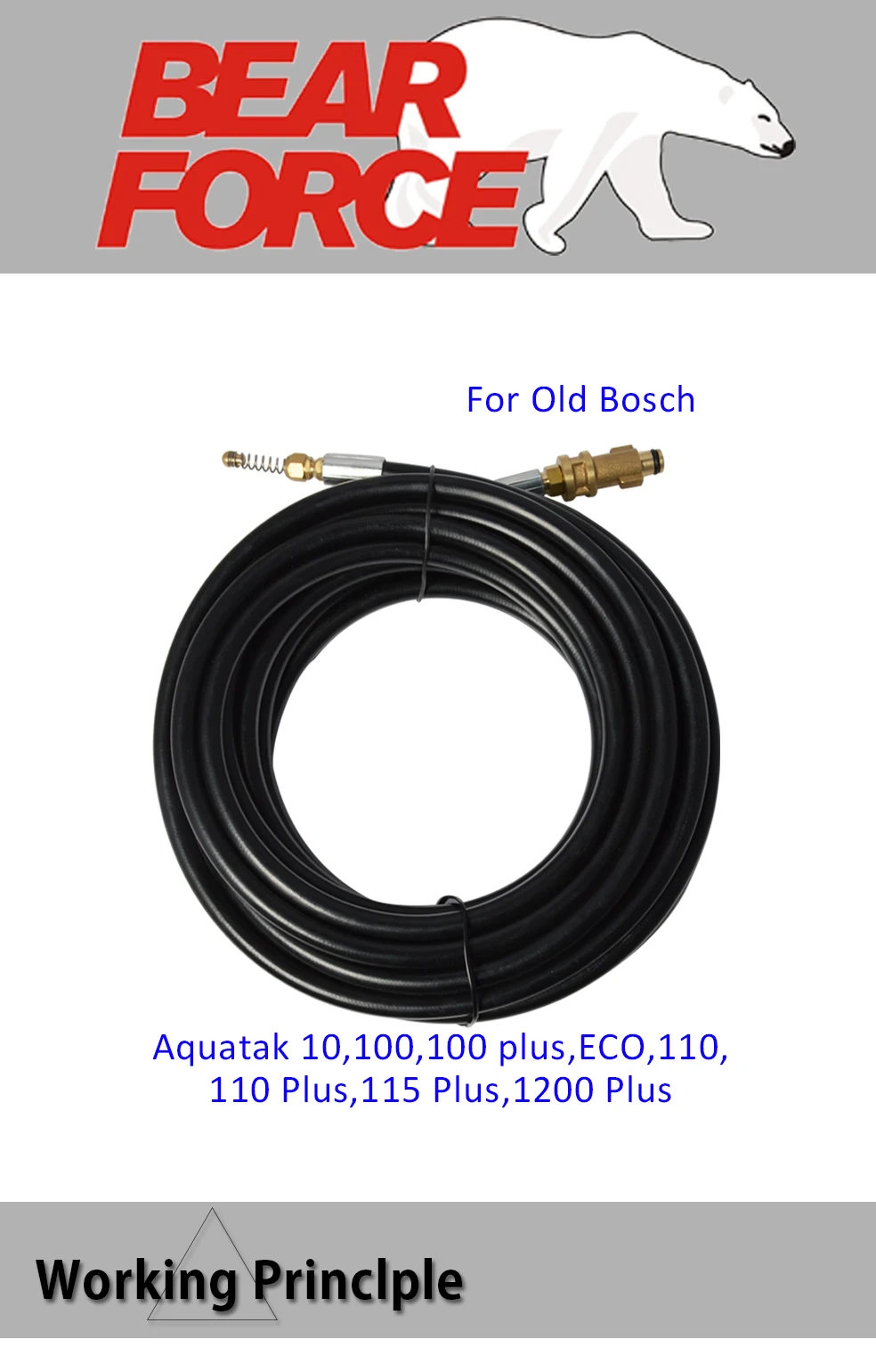 6m 10m 15m 20 Meters Car Washer Sewer Drain Water Cleaning Hose