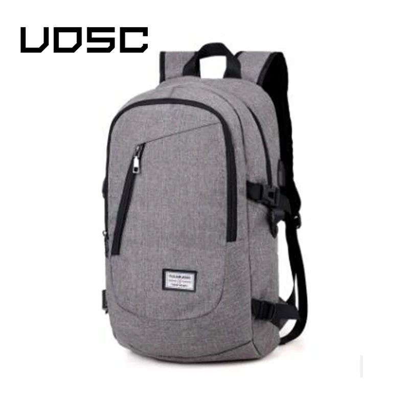 UOSC модный мужской рюкзак для ноутбука с usb зарядкой рюкзаки компьютера