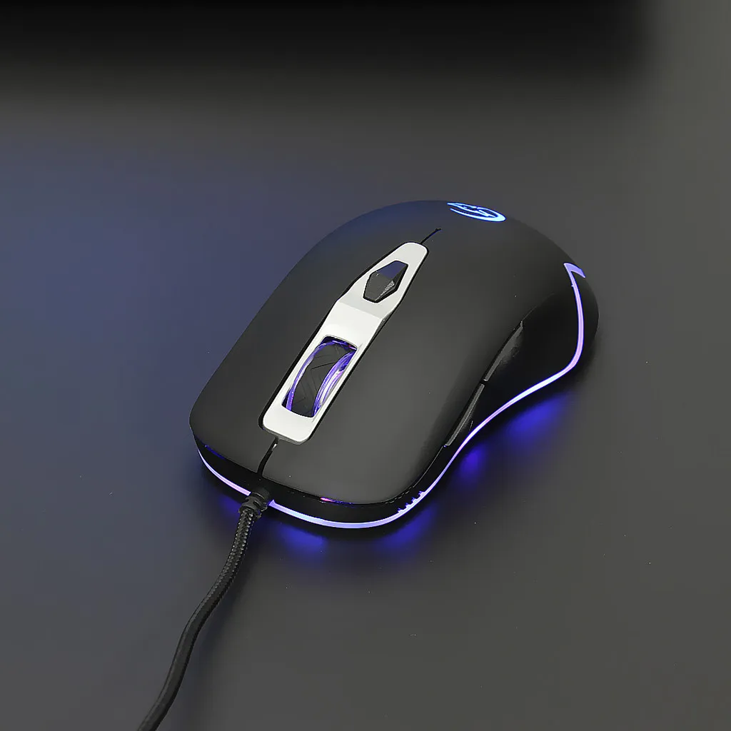 OMESHIN G827 USB Gaming кабель для мыши RGB 6 Подсветка макро компьютерная игра мыши проводной USB игры кабельная мышь для профессионального Gamer