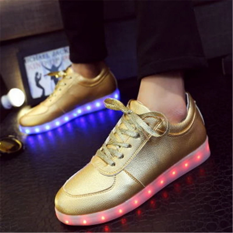 golden light shoes