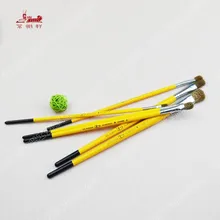 6 шт./компл. акварель гуашь акрил Кисточки Краски ing ручка ласка волос деревянная ручка Краски Кисточки рисунок товары для рукоделия