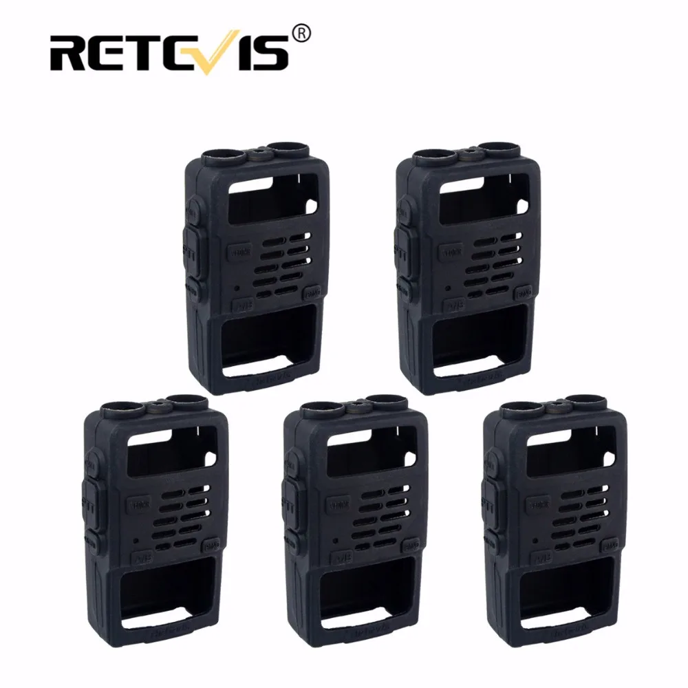

5pcs Walkie Talkie Rubber Holster Case for Baofeng UV-5R UV 5R UV5R UV-5RA UV-5RE for Retevis RT5R RT-5R For TYT TH-F8 cb radio