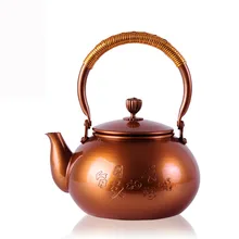 1.2л ручной работы медный чайник стеклянный самовар керамический эмалированный из глины эмалированный чайник металлические блюда Пуэр зеленый чай подарок японский