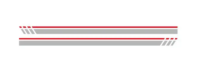 Автомобильная дверь боковой Стикер на автомобильную юбку моторного спорта полосы Авто тело декор, винил, переводная наклейка внешние аксессуары для Volkswagen Golf 7 POLO UP - Название цвета: Silver-red