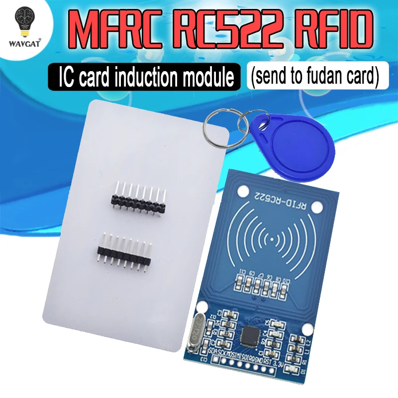

Free Shipping RFID module RC522 Kits S50 13.56 Mhz 6cm With Tags SPI Write & Read for arduino uno 2560