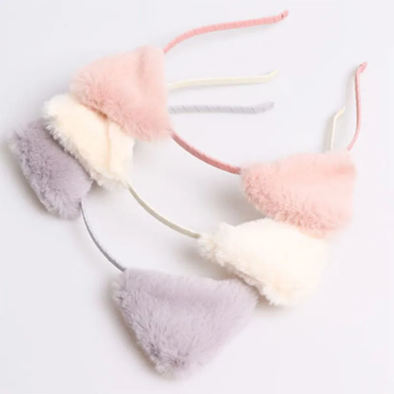 

Lovely Cat Ears Hair Ball Hairband for Girls Pompon Head Hoop Cute Kids Hair Accessories Fashion Hair Ornaments Headdress