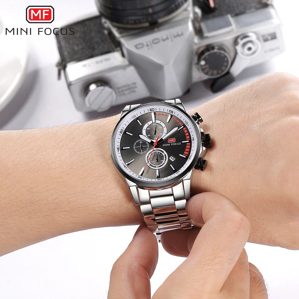 MINIFOCUS Men Watches Stainless Steel Men's Wristwatch Quartz Sport Watch Men Waterproof Luxury Brand Montre Homme Male Clock MINIFOCUS Men Watches Stainless Steel Men's Wristwatch Quartz Sport Watch Men Waterproof Luxury Brand Montre Homme Male Clock