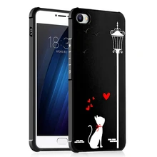 Meizu u10 case 3d рельеф печати мультфильм окрашенные soft тпу задняя крышка case для meizu u20 полный защитный противоударный телефон case