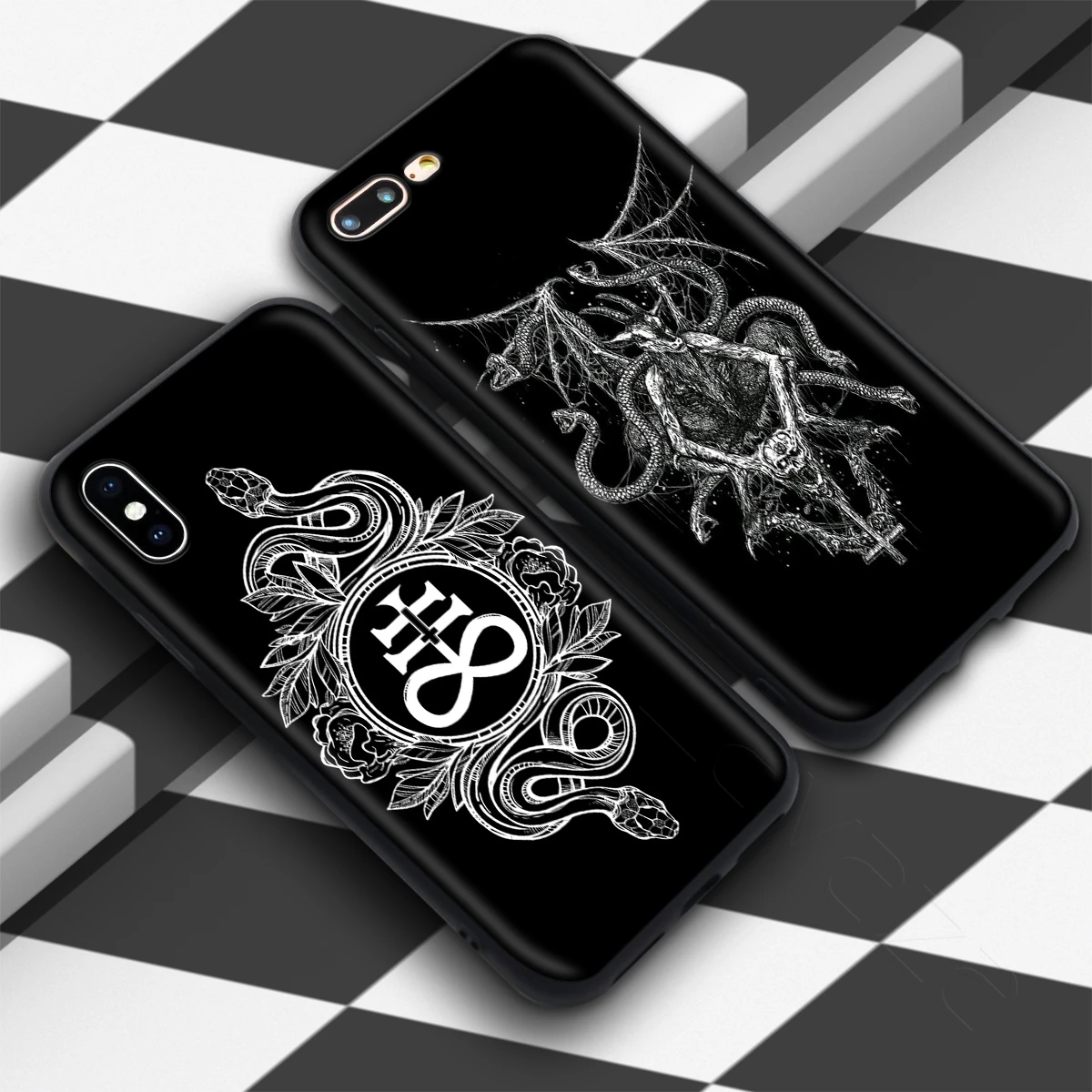 Чехол Lavaza Pentagram 666 Demonic Satanic для iPhone 11 Pro XS Max XR X 8 7 6 6S Plus 5 5S se