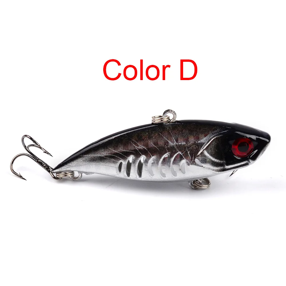 6.5cm/11g VIB Baits Vibration Rattle Virbrtor Wobbler Sinking Fishing Lure Lipless Crankbai