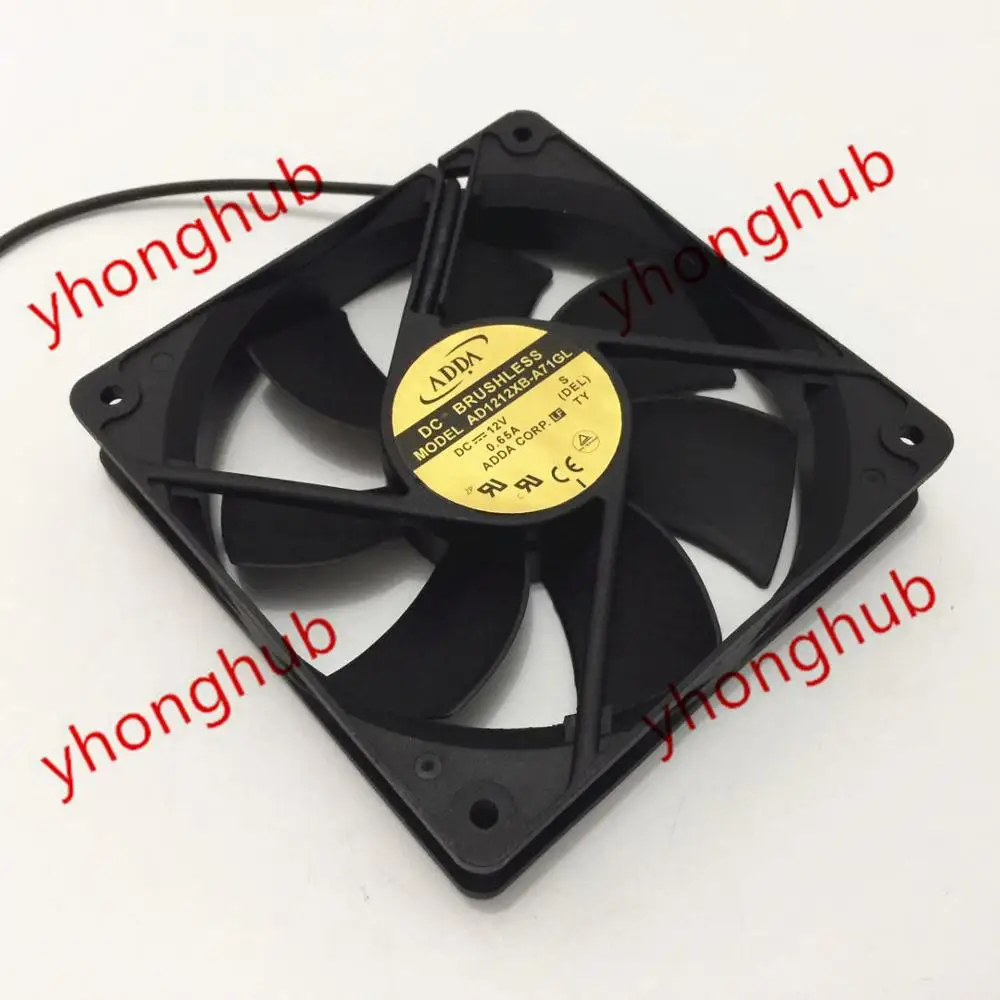 

ADDA AD1212XB-A71GL S DC 12V 0.65A 120X120X25mm Server Cooler Fan