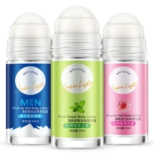 Шариковый лосьон для тела, антиперспиранты, Дезодорант подмышек, роликовый флакон для женщин, ароматизатор для мужчин, гладкие сухие духи DK62