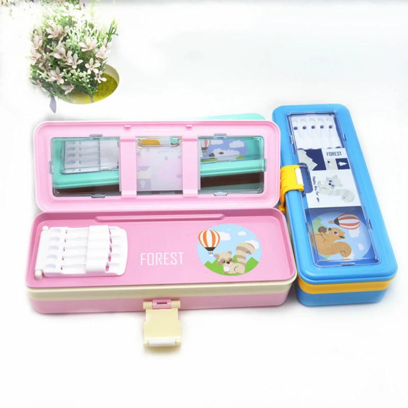 

Cute Multi-function Pencil Case Students Boys Girls Plastic Stationery Pencil Box Bag School Penalty Chancery Papelaria Etui