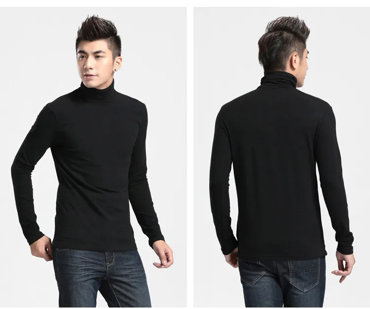 black high neck top mens