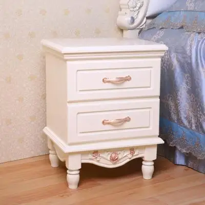 Луи фахион тумбочка Европейский минималистичный белый деревянный простой прикроватный столик шкаф современный американский пасторальный шкаф - Цвет: 806A Ivory
