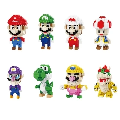 

Balody Magic Blocks Big size Yoshi Mini Blocks Mario Micro blocks Anime DIY Building Toys Juguetes Auction Figures Kids Gifts