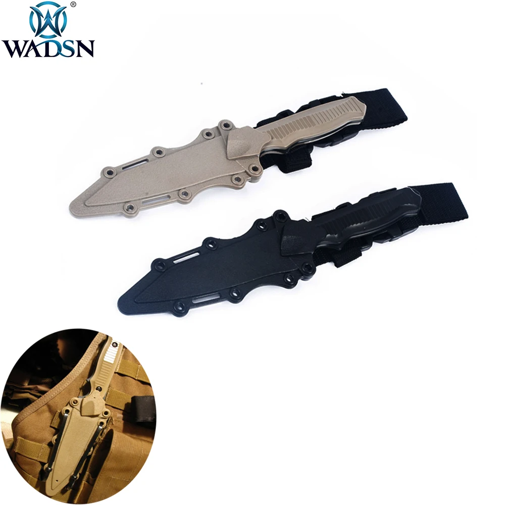 

WADSN BC style 141 Plastic Dummy Cosplay Plastic Knife Hunting Survival Rubber Knifes Modeling Bayonet with Holster Cosplay