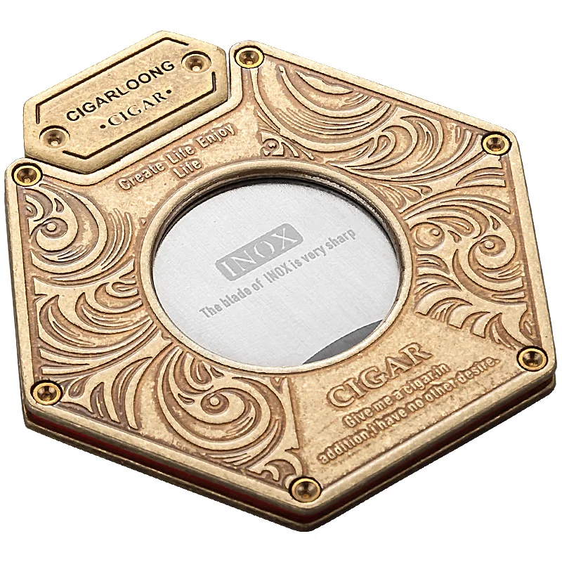 

Cigar Cutter portable vintage Thin cigar scissors for gift packaging CC-09