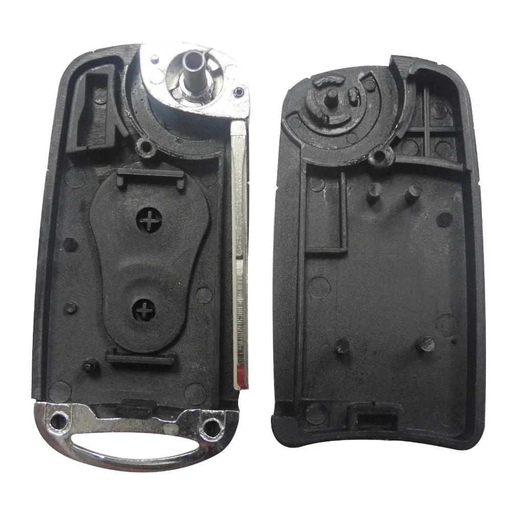 Keyforkess per Ssangyong Remote modifica pieghevole Flip Key Fob Shell Case 2 pulsante per Actyon SUV Kyron Rexton Car Styling Upgrade 14 aeProduct.getSubject()