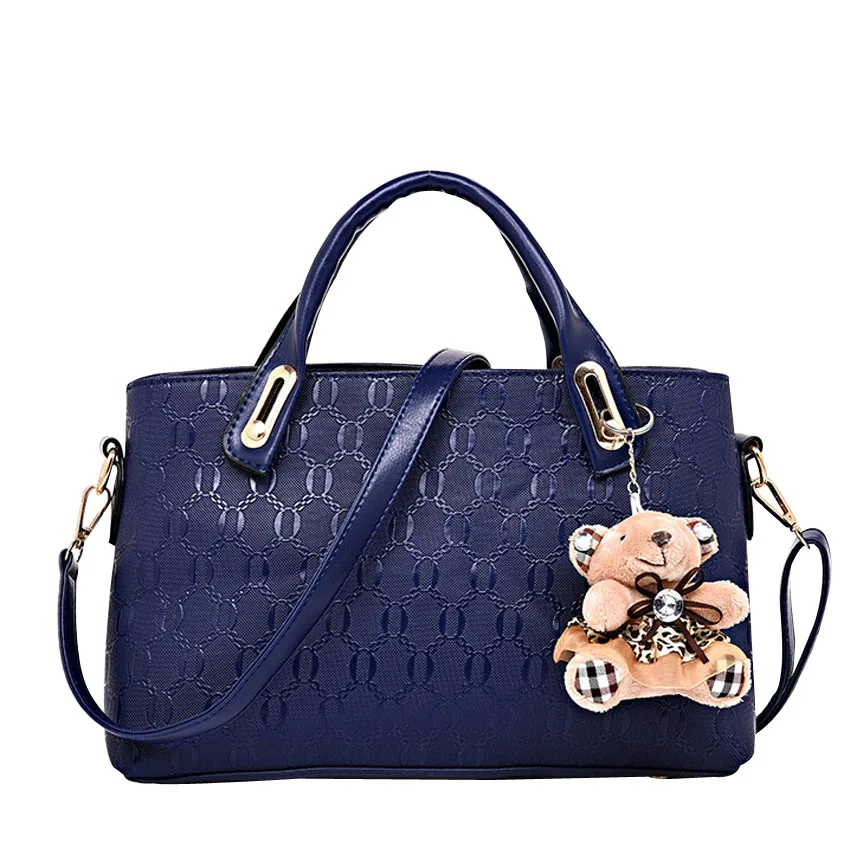 

Women's handbags 2017 Springtime new style Fashion Handbag Bear shoulder Messenger bag  Female Bag 5 pieces / set F002