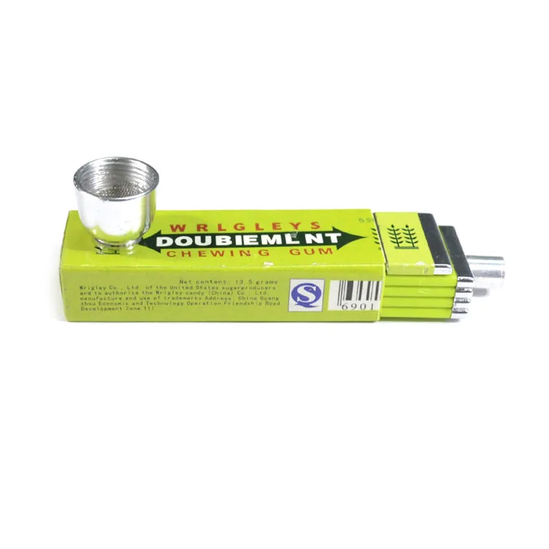 

Funny Gadgets - Mini Portable Pipe Chewing Gum Shaped Cigarette Rasta Weed Smoking Herb Tobacco Pipes