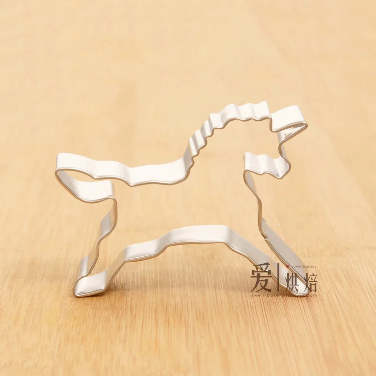

The white unicorn stainless steel cookie Angel lovely horse Unicorn cookie fruit cutting die