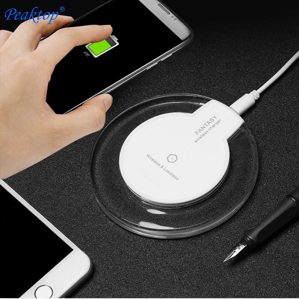 

Peaktop Wireless Charger for iPhone X/8/8 Plus Qi Fast Wireless Charging Pad Wireless Charger for Samsung Galaxy S8/S7 S8 plus