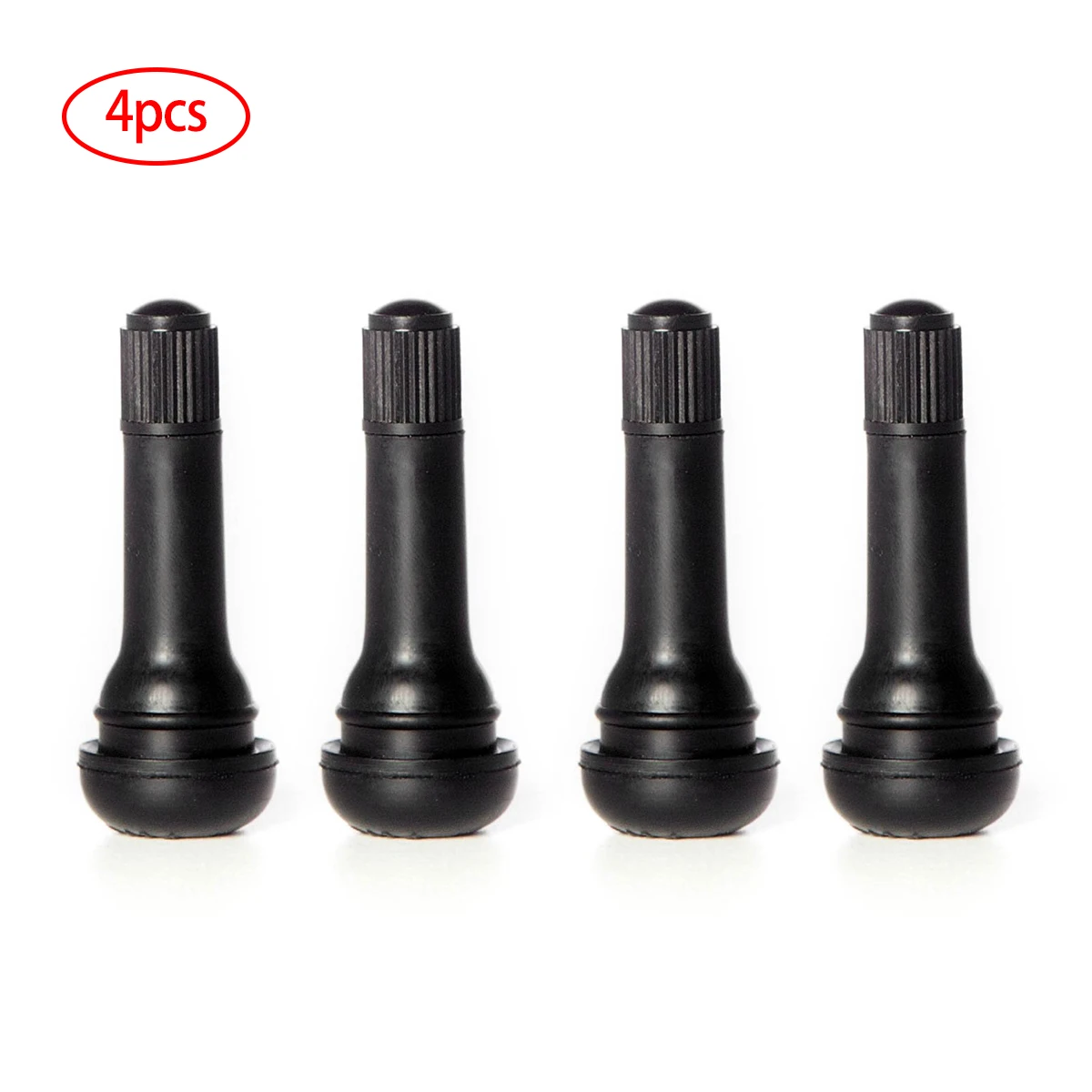 

4PCs/set Black TR414 Tubeless Car Wheel Tire Valve Stems with Caps Tyre Rubber Valves With Dust Caps
